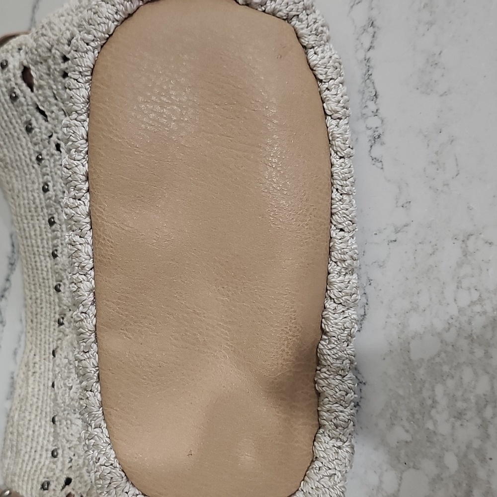 The Sak Crochet Shoulder Bag in Cream and Brown - Picture 5 of 5